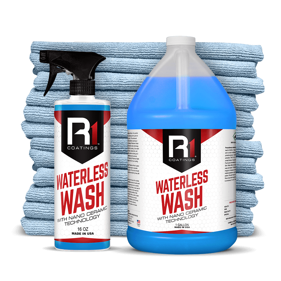  Wet or Waterless Car Wash Kit 144oz. with Aircraft Grade Hybrid  Multi-Polymer Ceramic Wax : Automotive